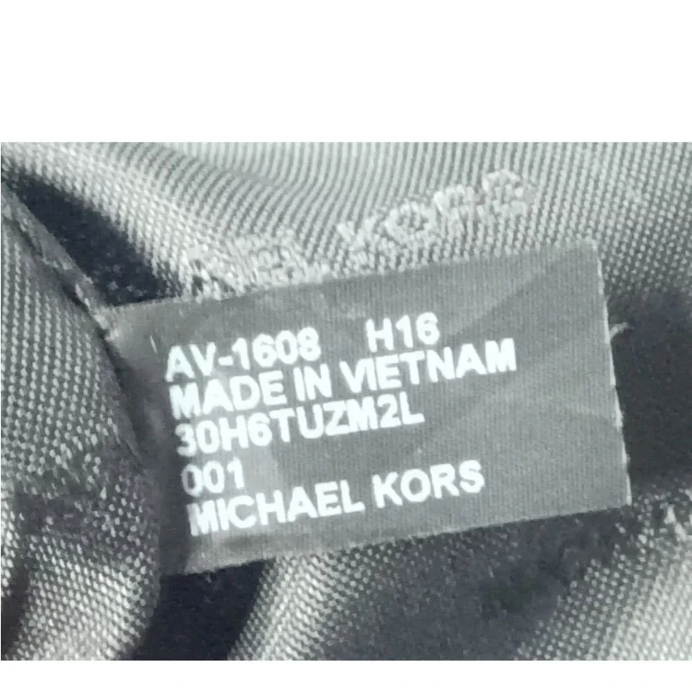 Michael Kors Maxine Pebbled Saddle bag - Black Leather